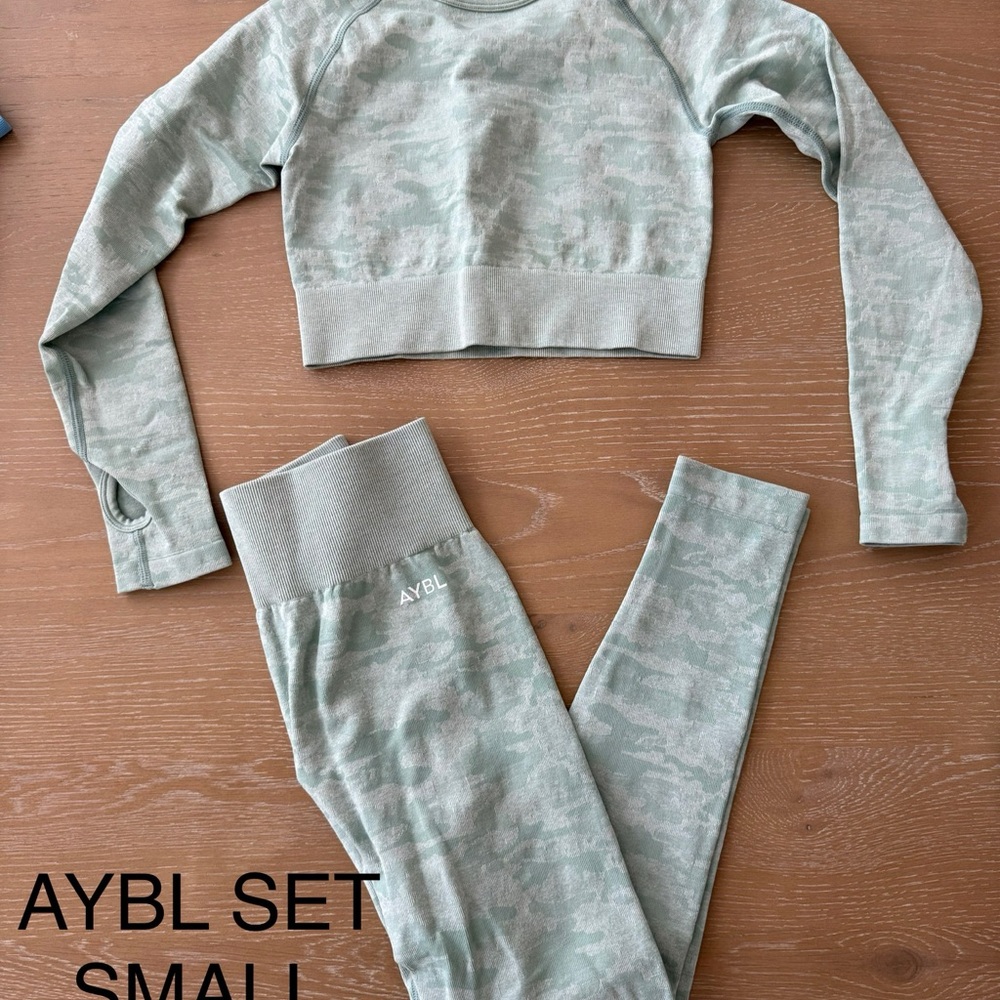AYBL Green Camo Workout Set